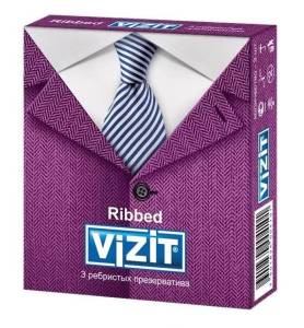 Презерватив vizit №3 (ribbed) ребристые