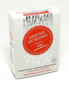 Лиственница сибирская подсочка новая щитовидная, 30 капсул